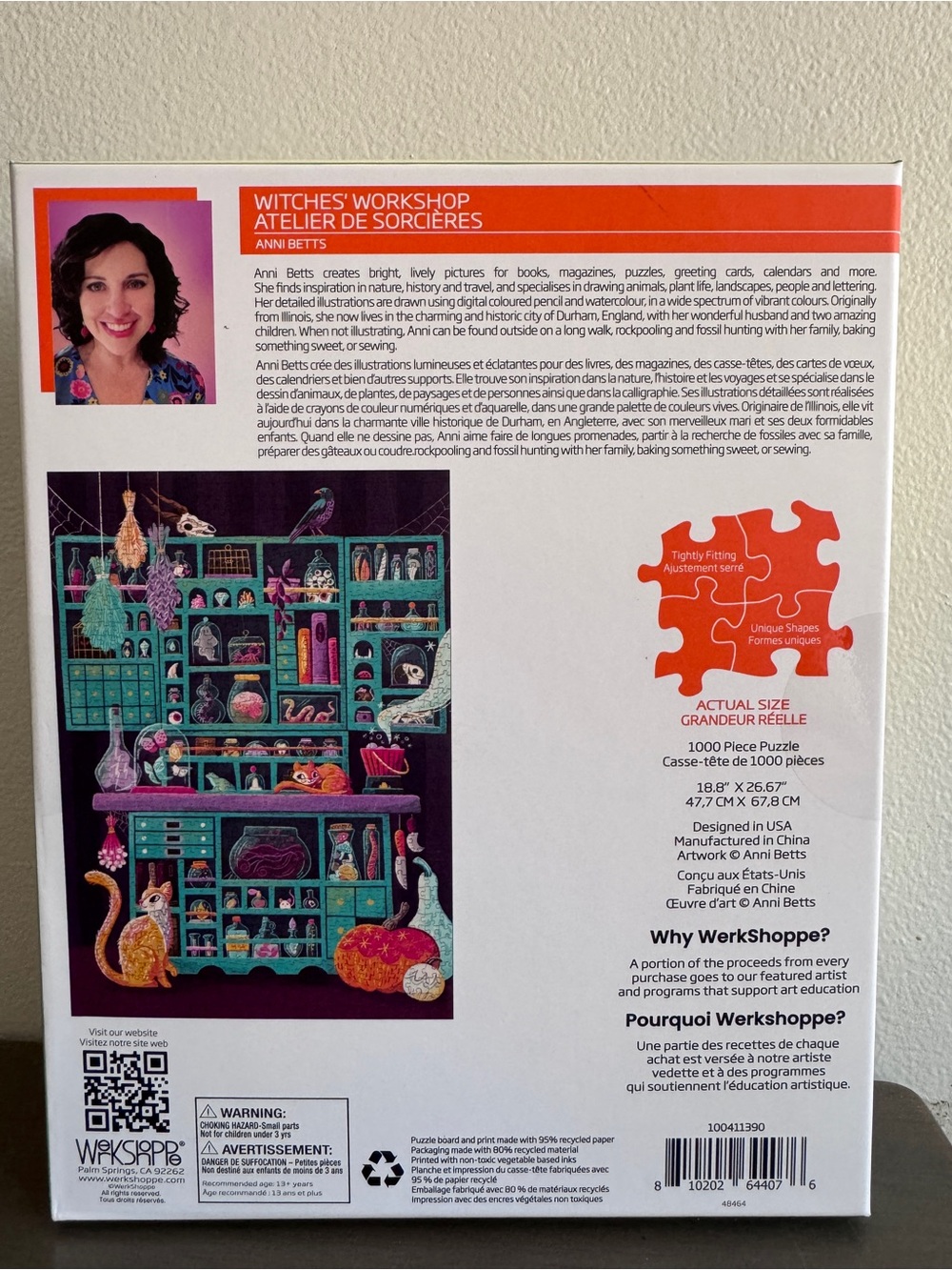 π Werkshoppe Witche's Workshop - 1000 Piece Puzzle - Picture 2 of 2